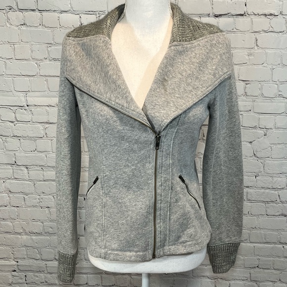 ANTHROPOLOGIE (Saturday Sunday) Helmi Cotton Moto Jacket-XS - Picture 1 of 6